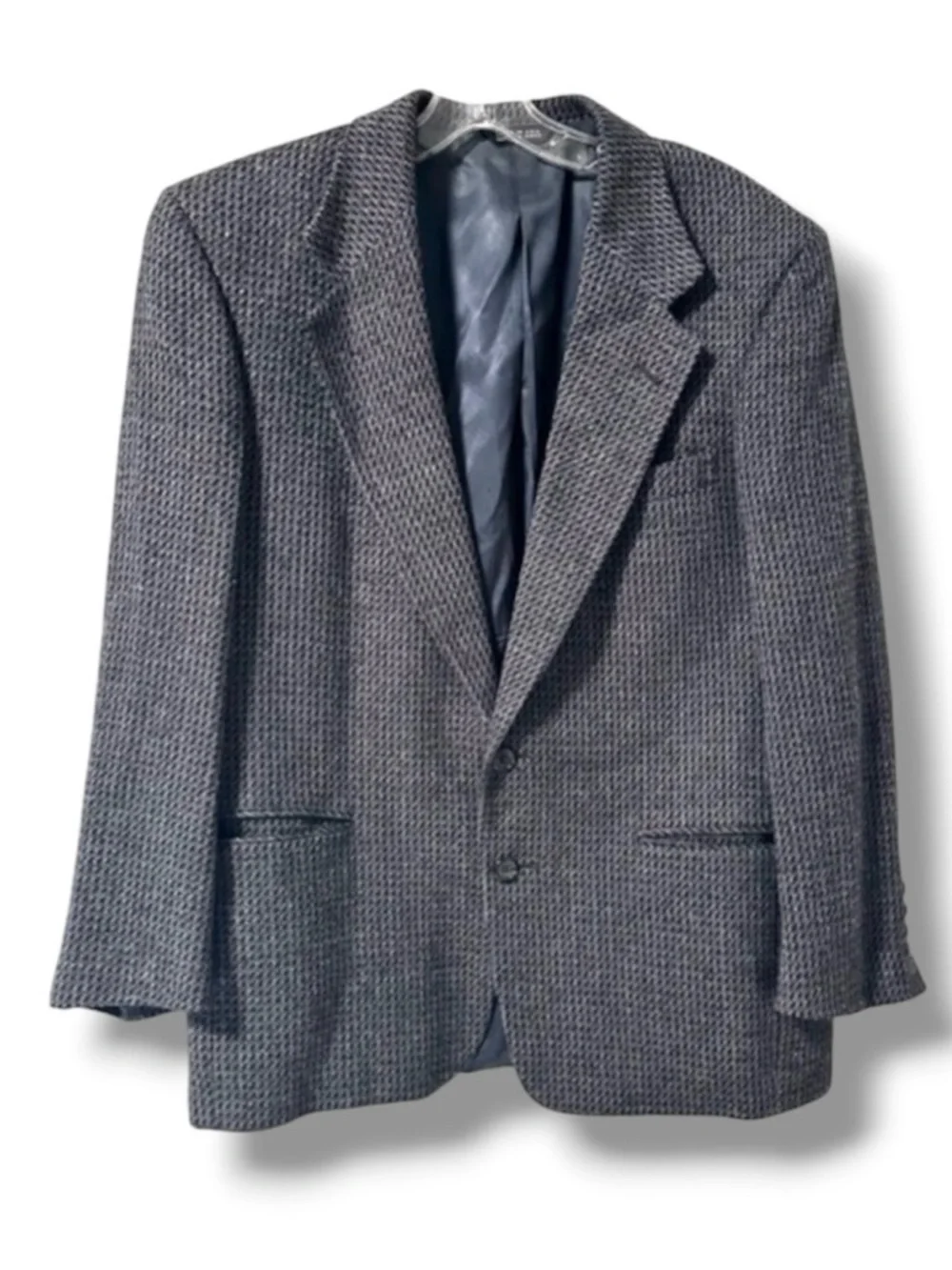 Perry Ellis Portfolio Gray Wool Blend Sport Coat Jacket Men’s Size 42S Office
